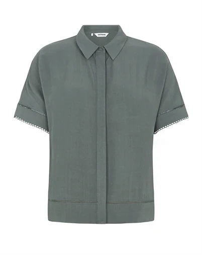 Soft Rebels - SRFreedom SS Skjorte - Balsam Green 